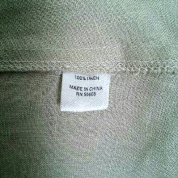 Forcynthia Linen Sleeveless Shift Dress Tan Size Small - Picture 4 of 5